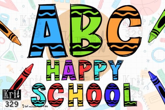 Alphabet Crayon Clipart and Number Set