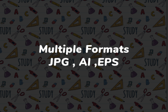 Back School Seamless Pattern S1 Study
