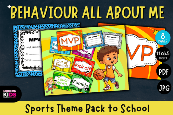 Behavior All About Me Sports Theme Back to School Activity: Build Connection, Confidence & Classroom Culture