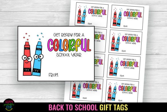 Celebrate the Back to School Season with Colorful Gift Tags