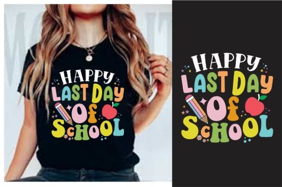 Happy Last Day of School Retro SVG