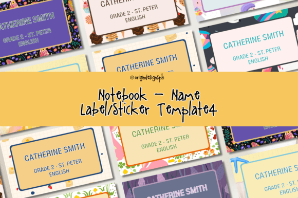 Notebook Name Label Sticker4