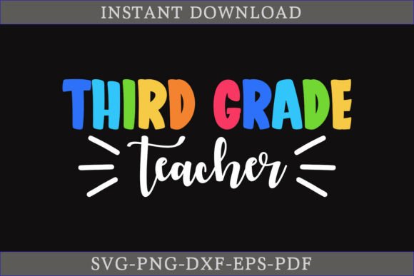 Third Grade Teacher SVG Cut File: A Creative Resource for Educators and Designers